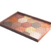 Square tray (kikkou pattern)